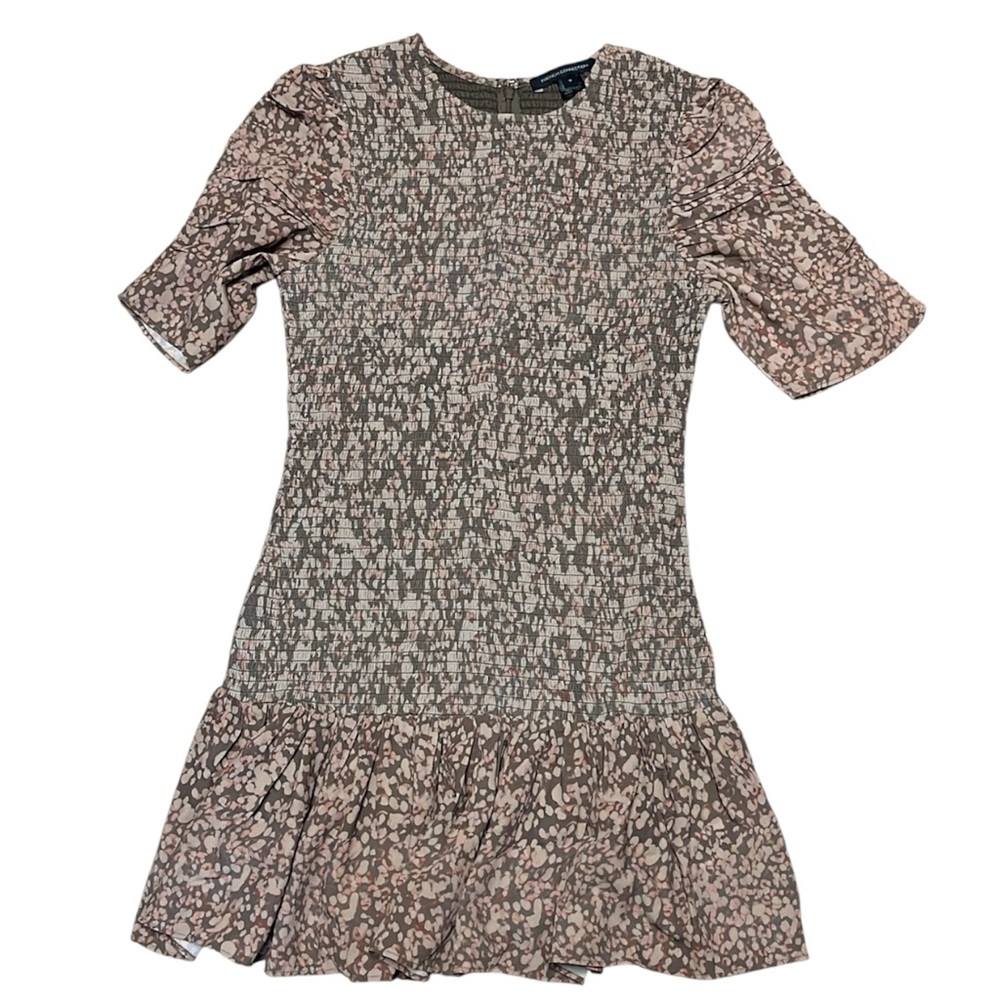 French Connection Erika Drape Printed Smock Mini Dress
Deep Moss • Size M